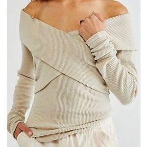 Free People Marley Off-The-Shoulder Ribbed Top